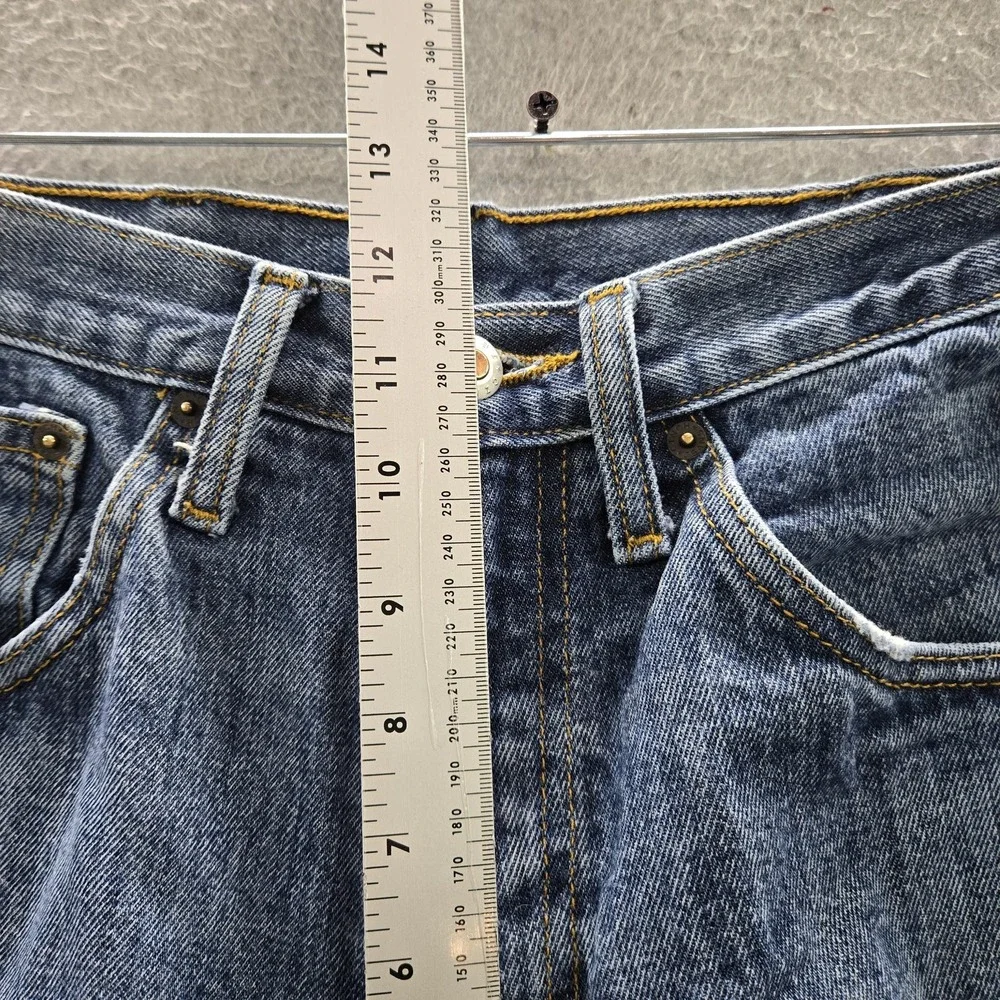 Cinch Men Jeans 29x35 Blue Denim Embroidered Green Label 35